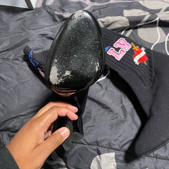 Authentic Womens Louis Vuitton Sock Heels Size 8 women - Picture 2 of 2